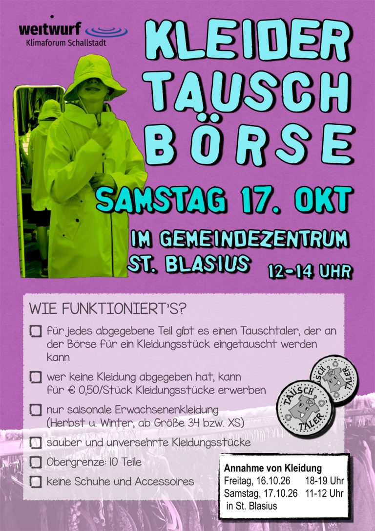 Kleidertauschbörse Herbst 2026